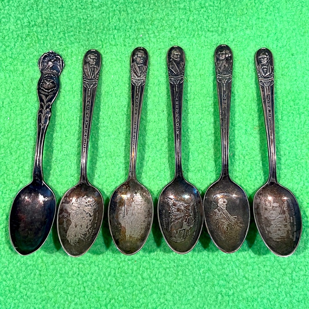 Vintage Wm Rogers President Spoons Lot of 6 (#2)